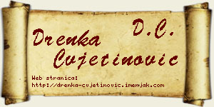 Drenka Cvjetinović vizit kartica